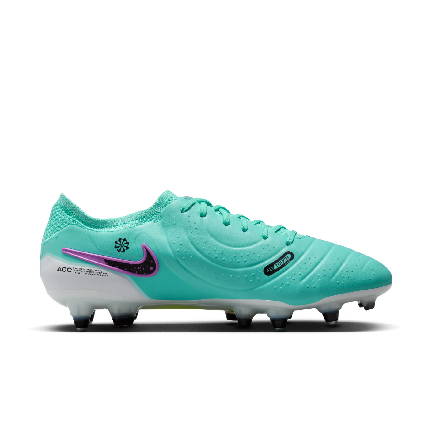 Nike Tiempo Legend Elite 10 Iron Nop Football Shoes SG Anti Clog Turquoise Black Purple White KNVBshop
