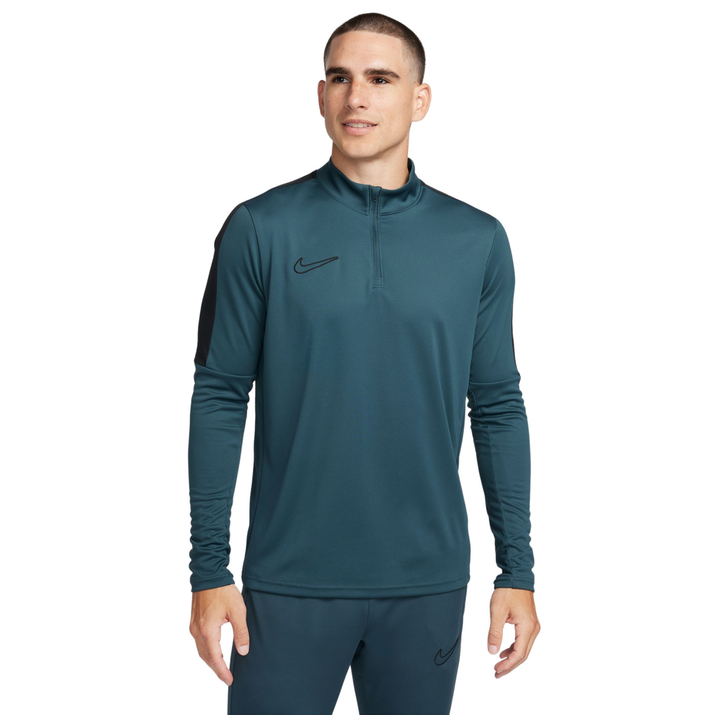 Nike Academy 23 Trainingstrui 1/4-Zip Donkergroen Zwart