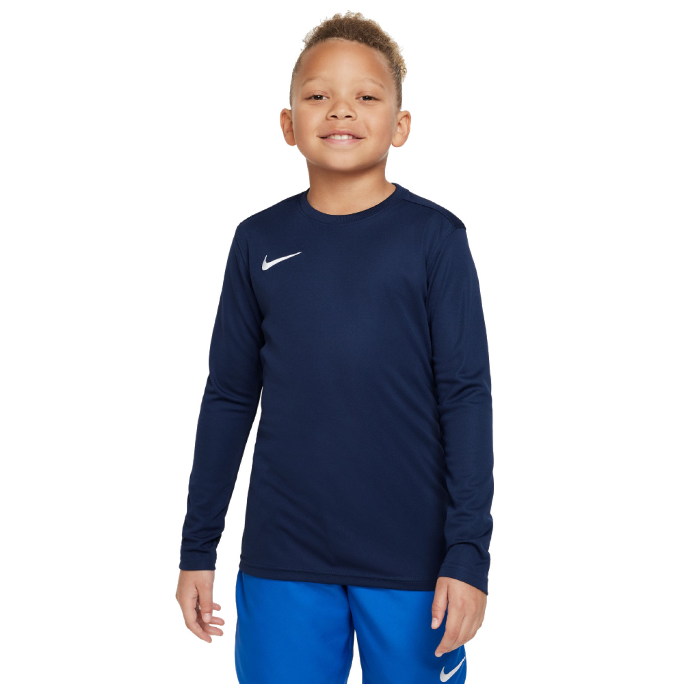 Nike Dry Park VII Kids Long Sleeve Football Shirt Dark Blue