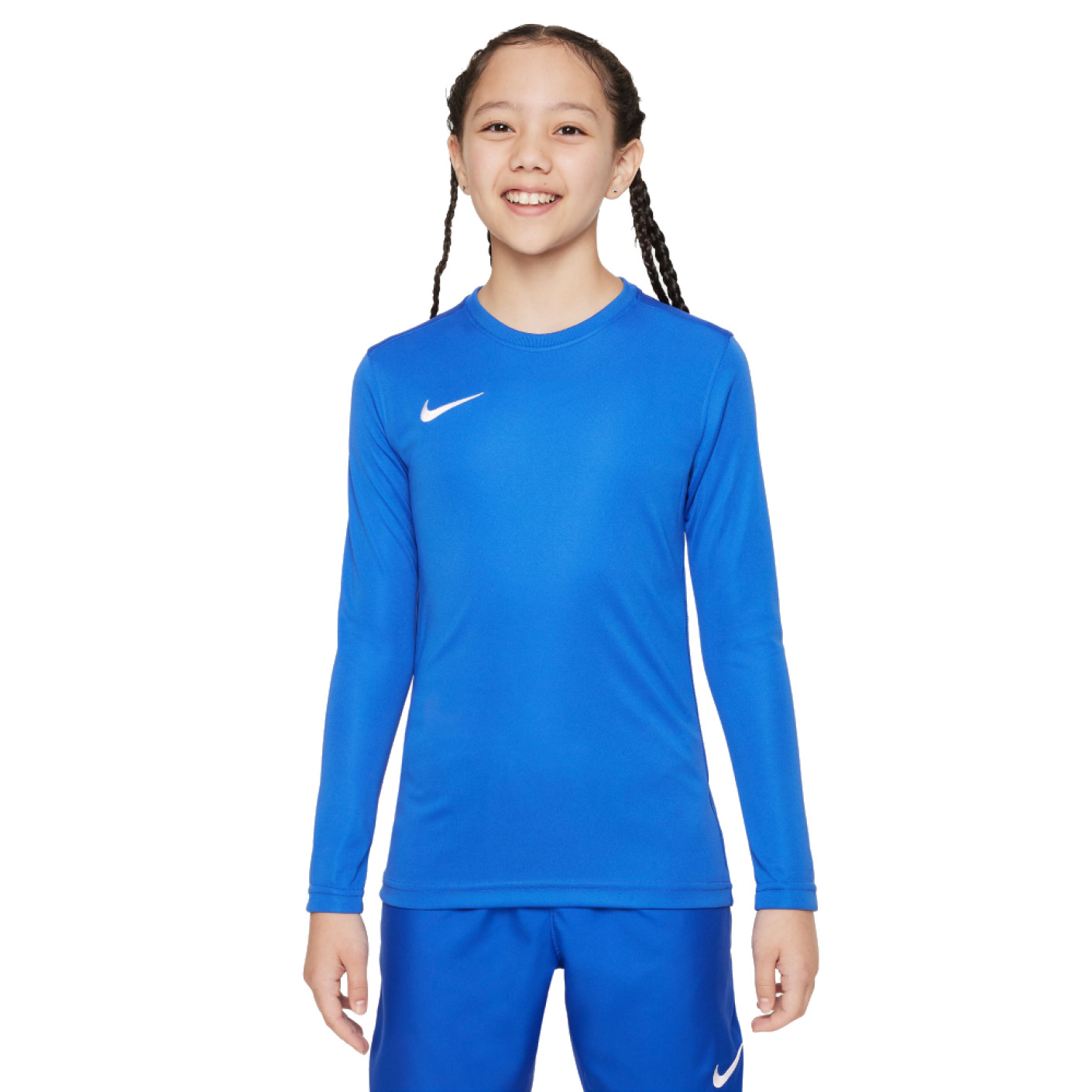 Nike Dry Park VII Voetbalshirt Lange Mouwen Kids Royal Blauw