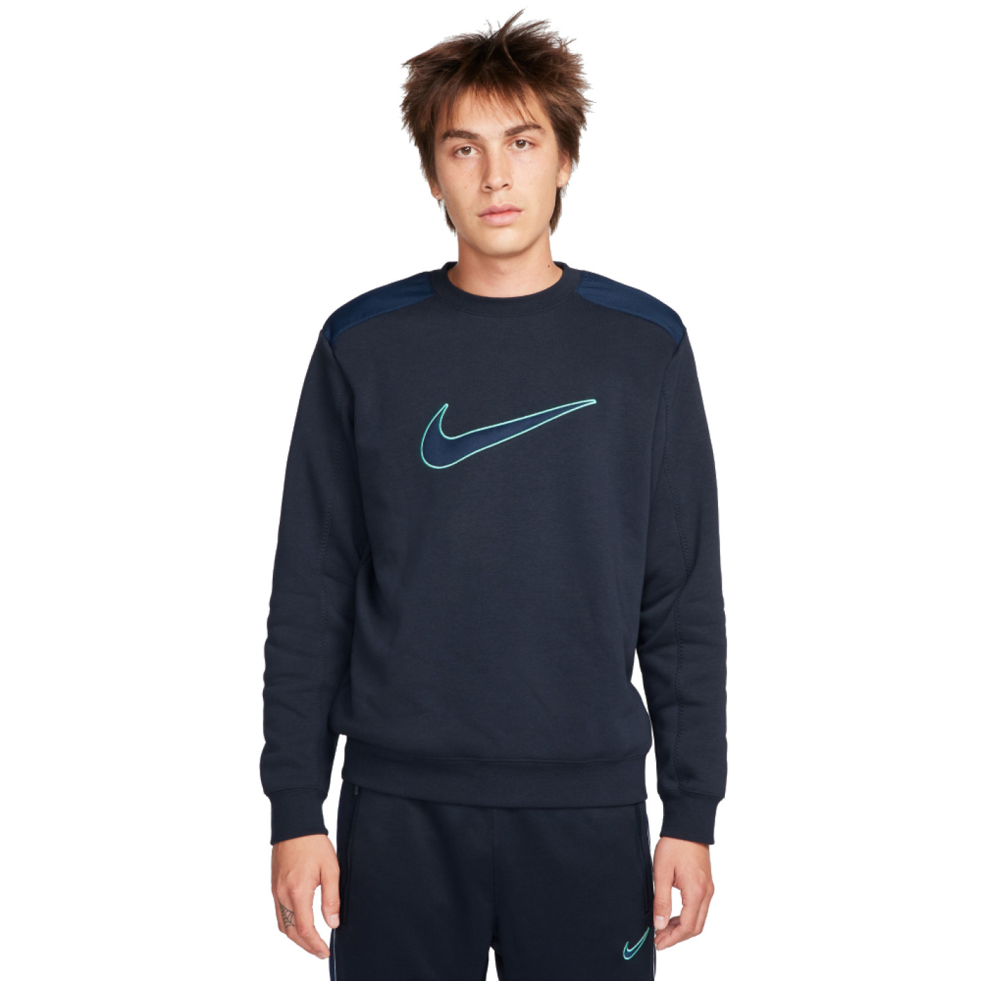 Nike Sportswear Crew Sweater Fleece Dark Blue
