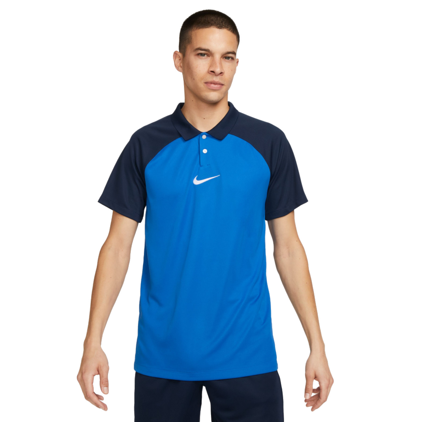 Nike Polo Academy Pro Blauw Donkerblauw