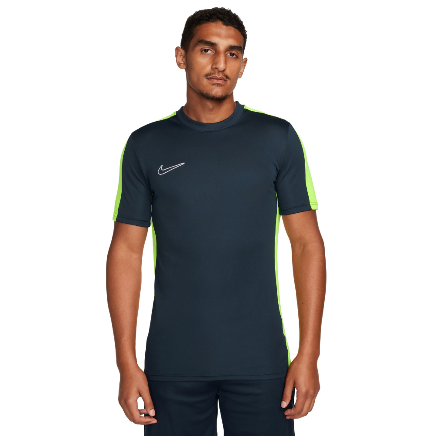 Nike Dri-Fit Academy 23 Trainingsshirt Donkerblauw Geel Wit