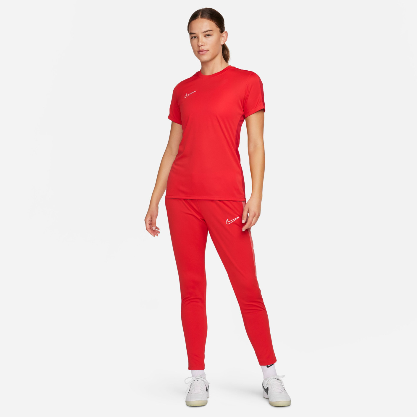 white and red nike shirt women's