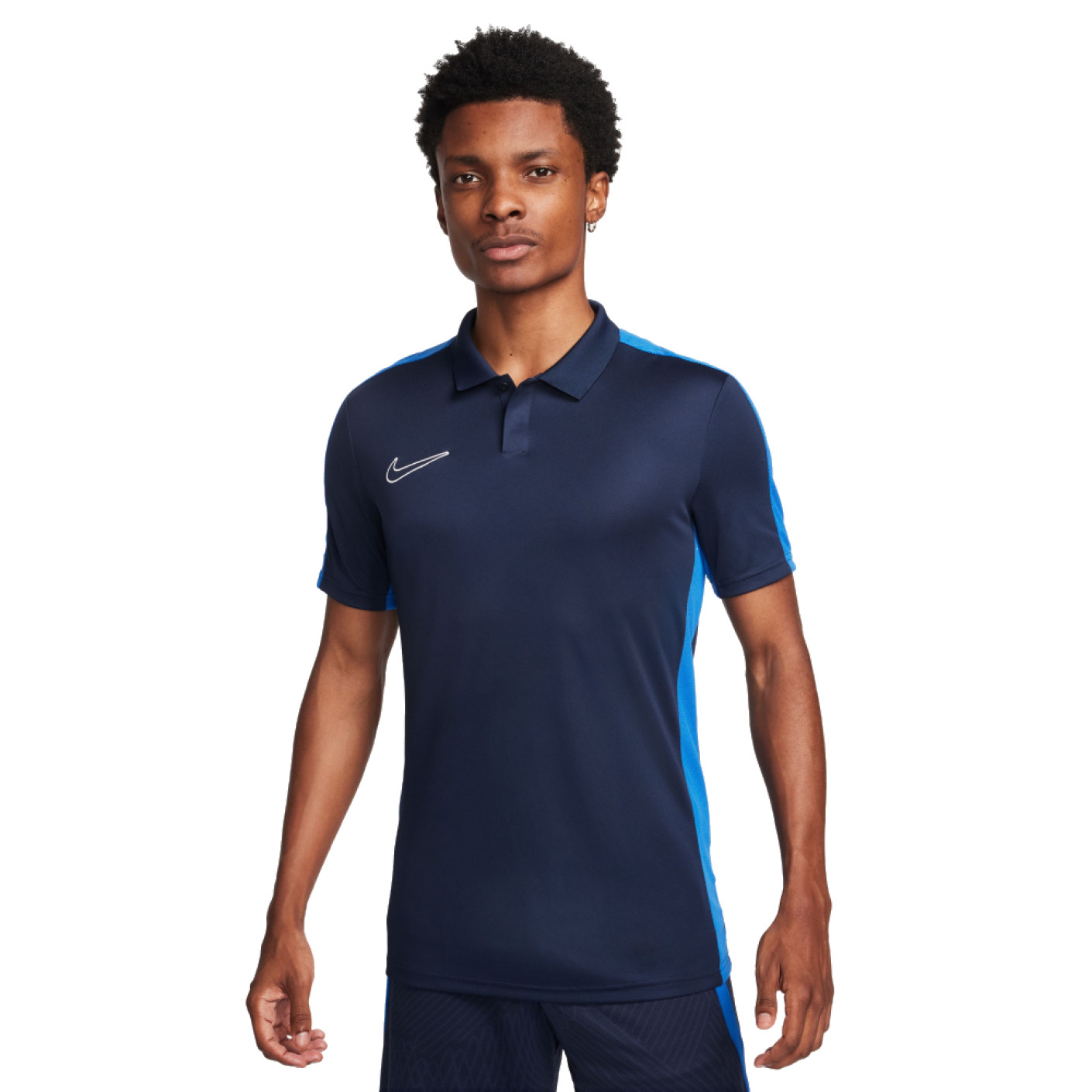 Nike Dri-Fit Academy 23 Polo Donkerblauw Blauw Wit