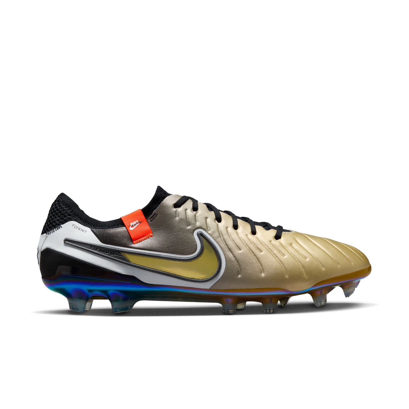 Nike Tiempo Legend 10 Elite Grass Football Shoes (FG) Gold Black White