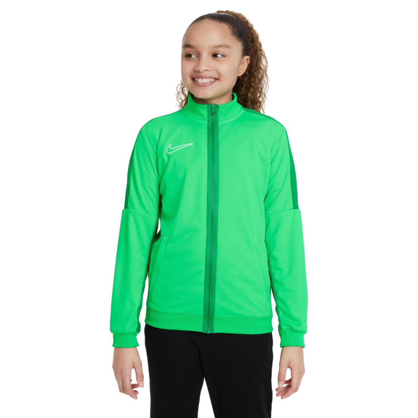 Nike Dri-FIT Academy 23 Trainingsjack Kids Groen Wit