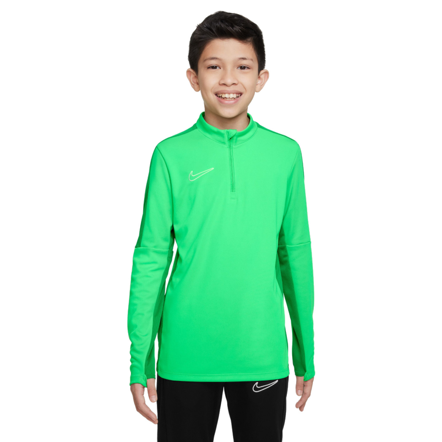 Nike Dri-FIT Academy 23 1/4-Zip Trainingstrui Kids Groen Wit