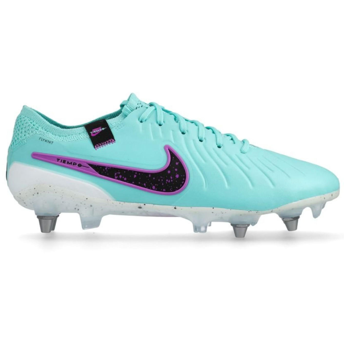 Nike Tiempo Legend 10 Elite IJzeren-Nop Voetbalschoenen (SG) Pro Player Turquoise Paars