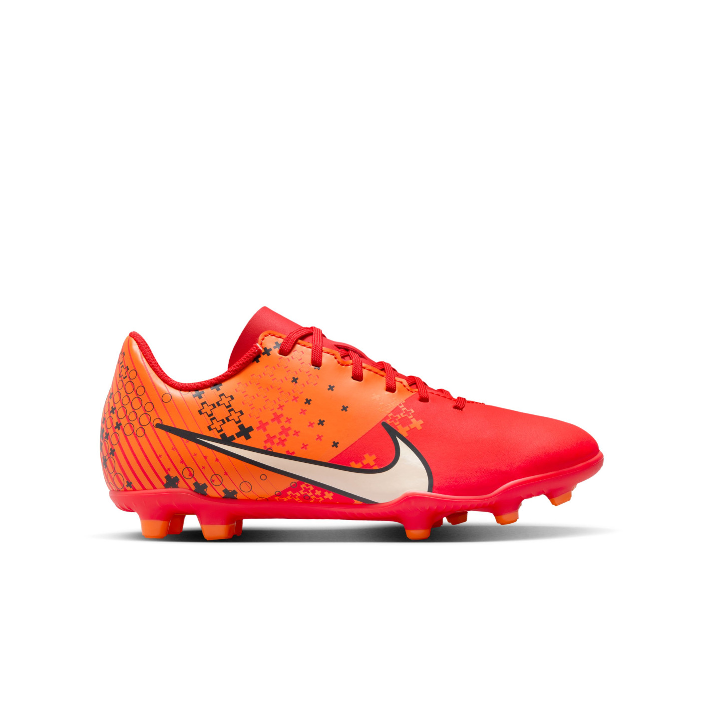Nike Mercurial Vapor Club 15 MDS Gras / Kunstgras Voetbalschoenen (MG) Kids Felrood Oranje Zwart