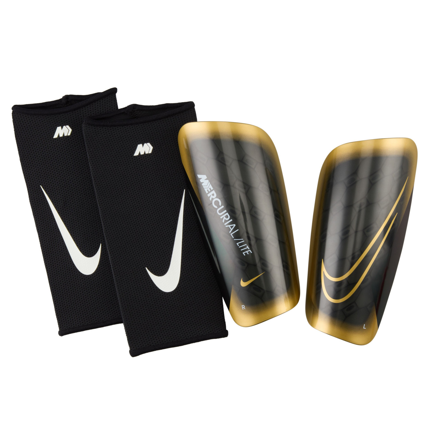 Nike Mercurial Lite Shin Guards Black Gold