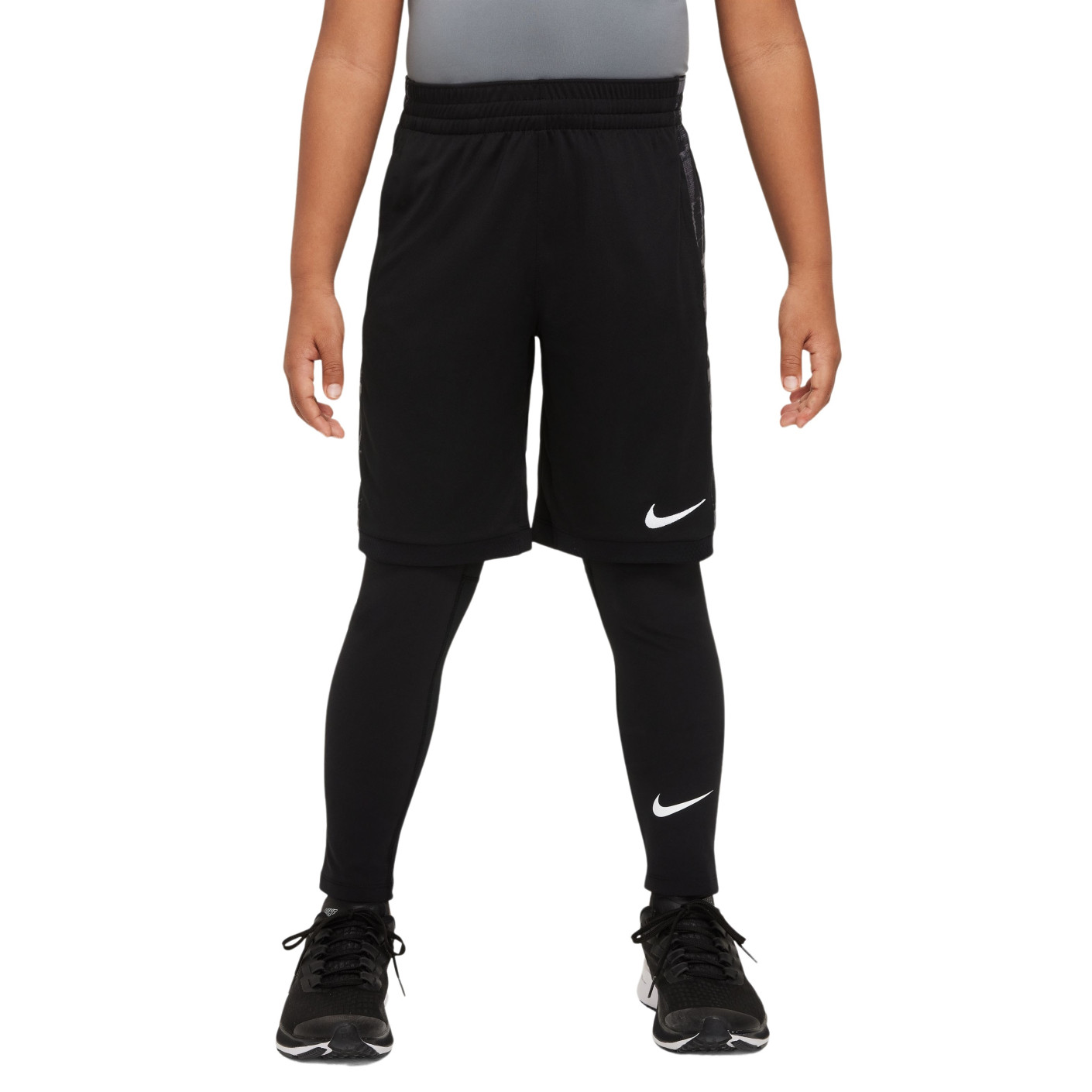 Nike Sportlegging Pro Kids Zwart Wit