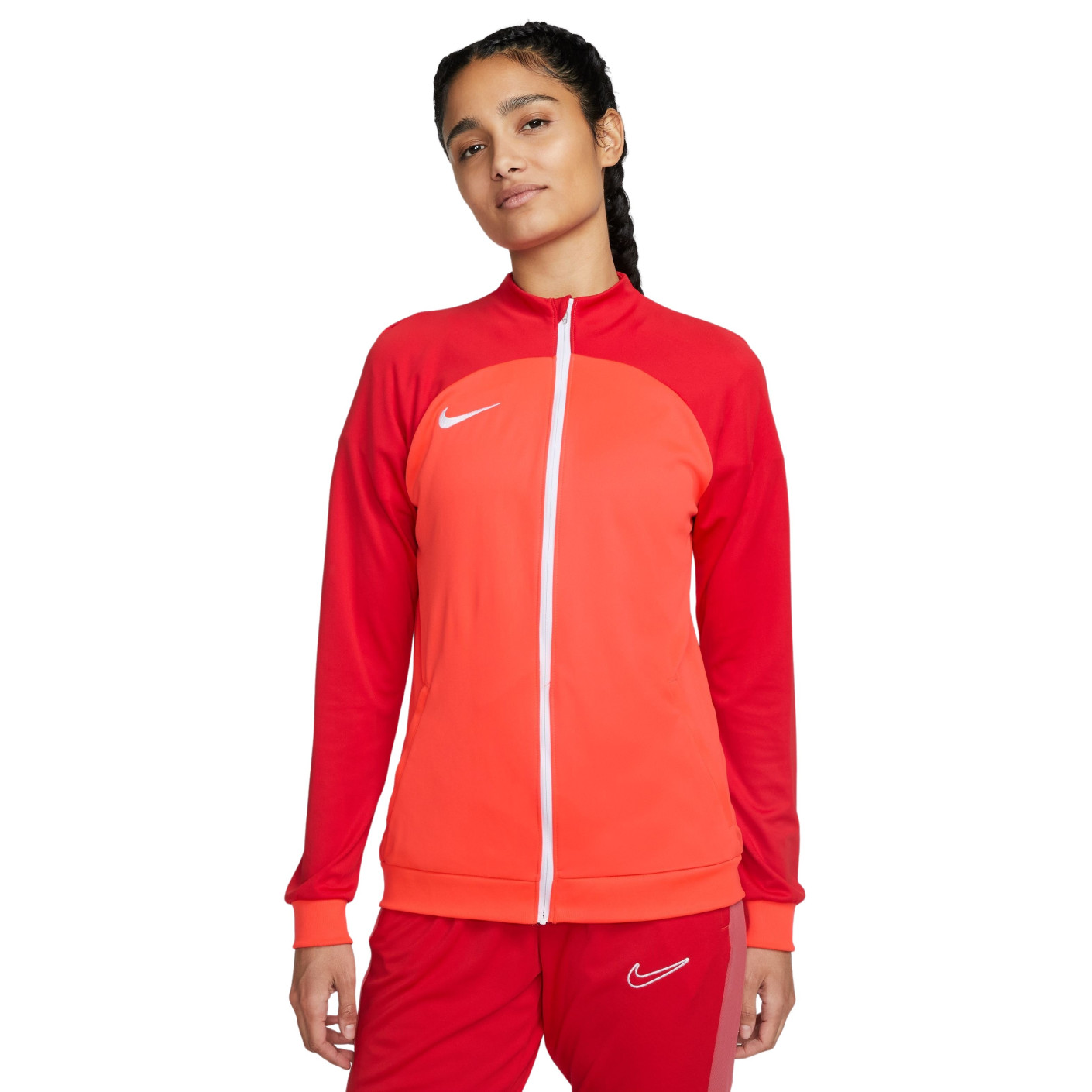 Nike Trainingsjack Academy Pro Dames Rood Donkerrood Wit