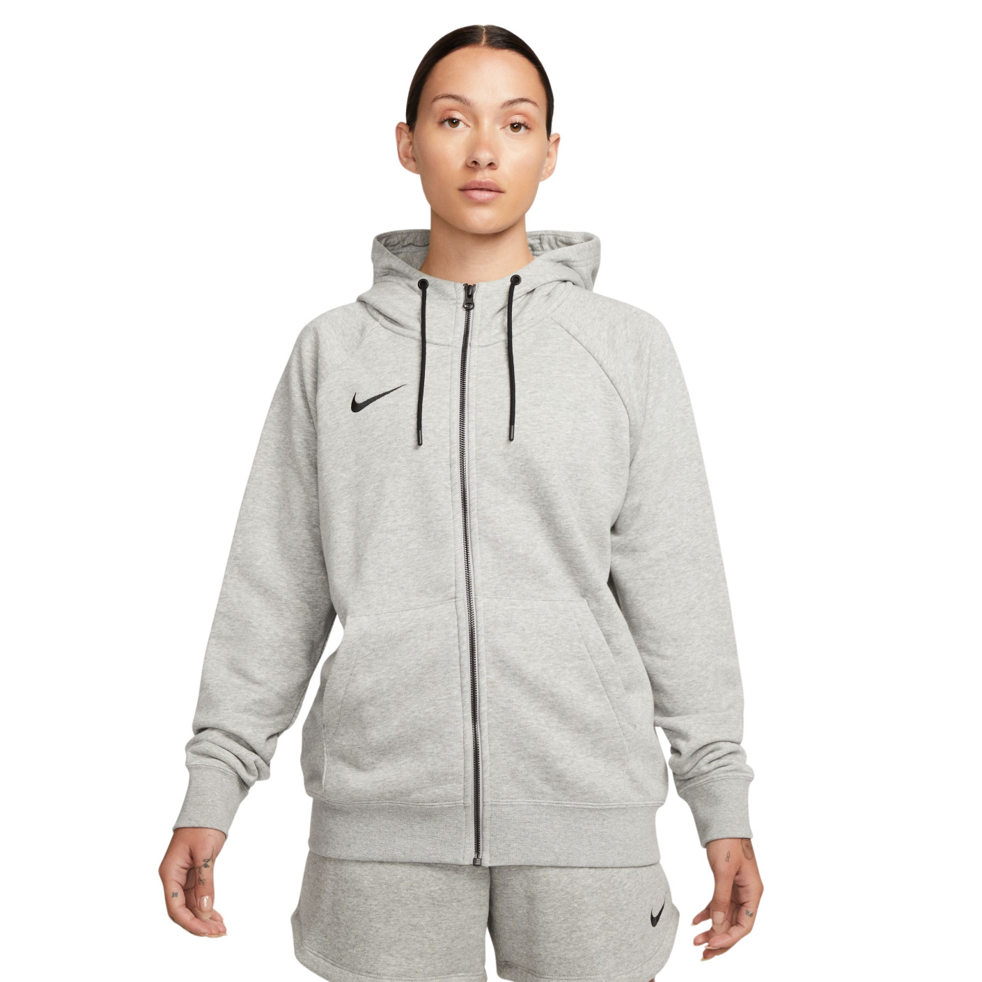 Nike Fleece FZ Hoodie Park 20 Vrouwen Grijs