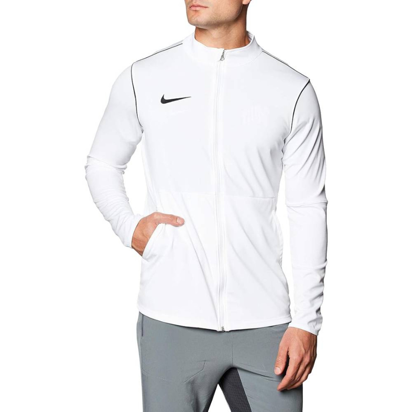 Nike Dri-FIT Park 20 Full-Zip Trainingsjack Wit Zwart