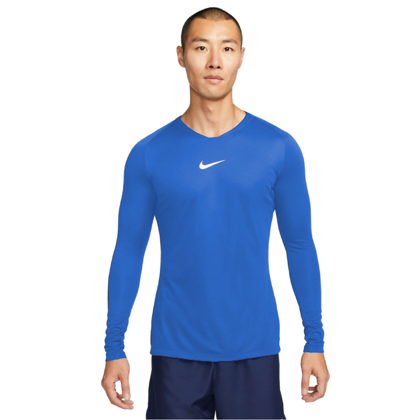 Nike Park Dri-Fit Ondershirt Lange Mouwen Blauw Wit
