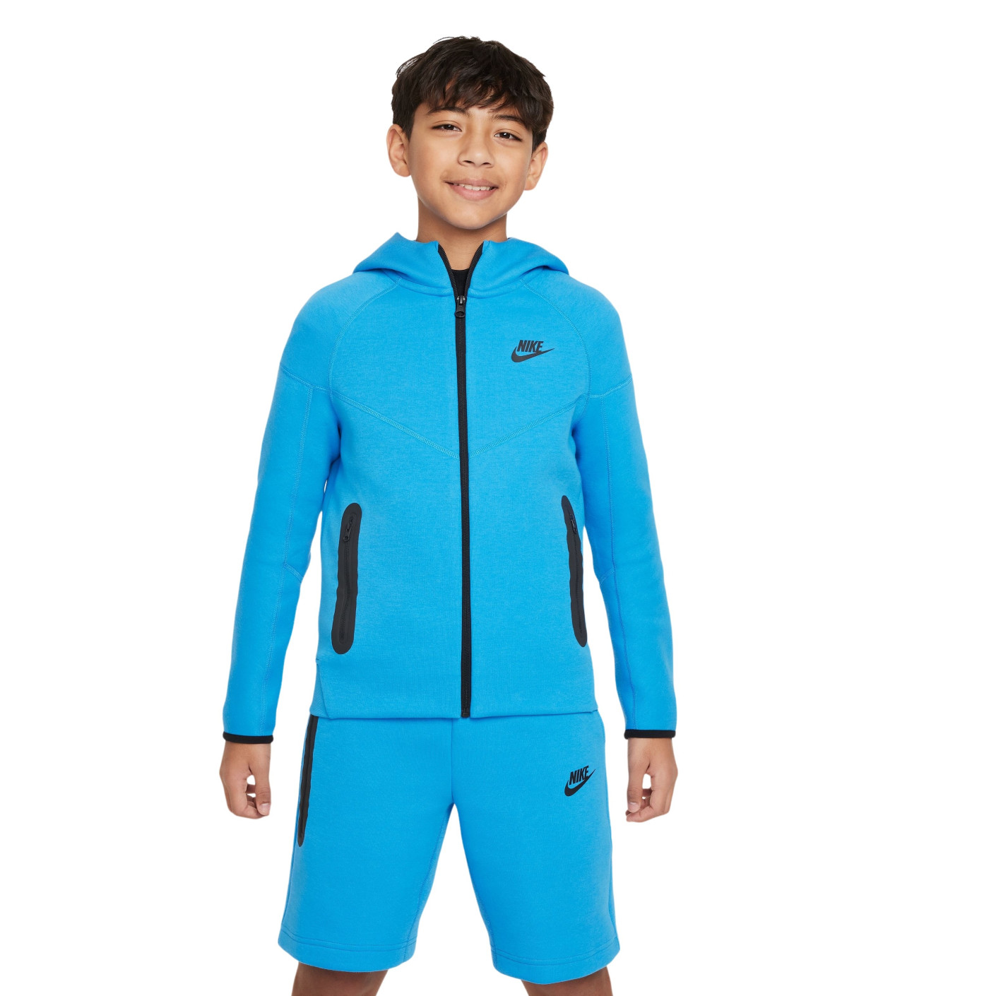 Nike Tech Fleece Vest Sportswear Kids Blauw Zwart