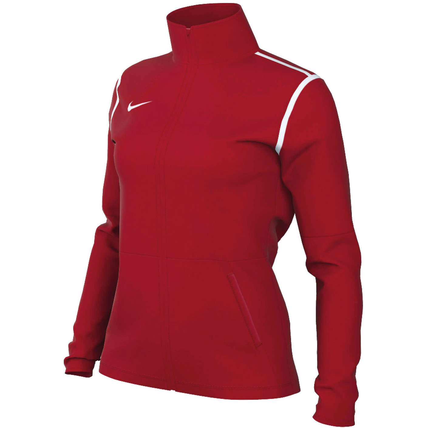 Nike Dri-FIT Park 20 Full-Zip Women's Training Jacket Red White