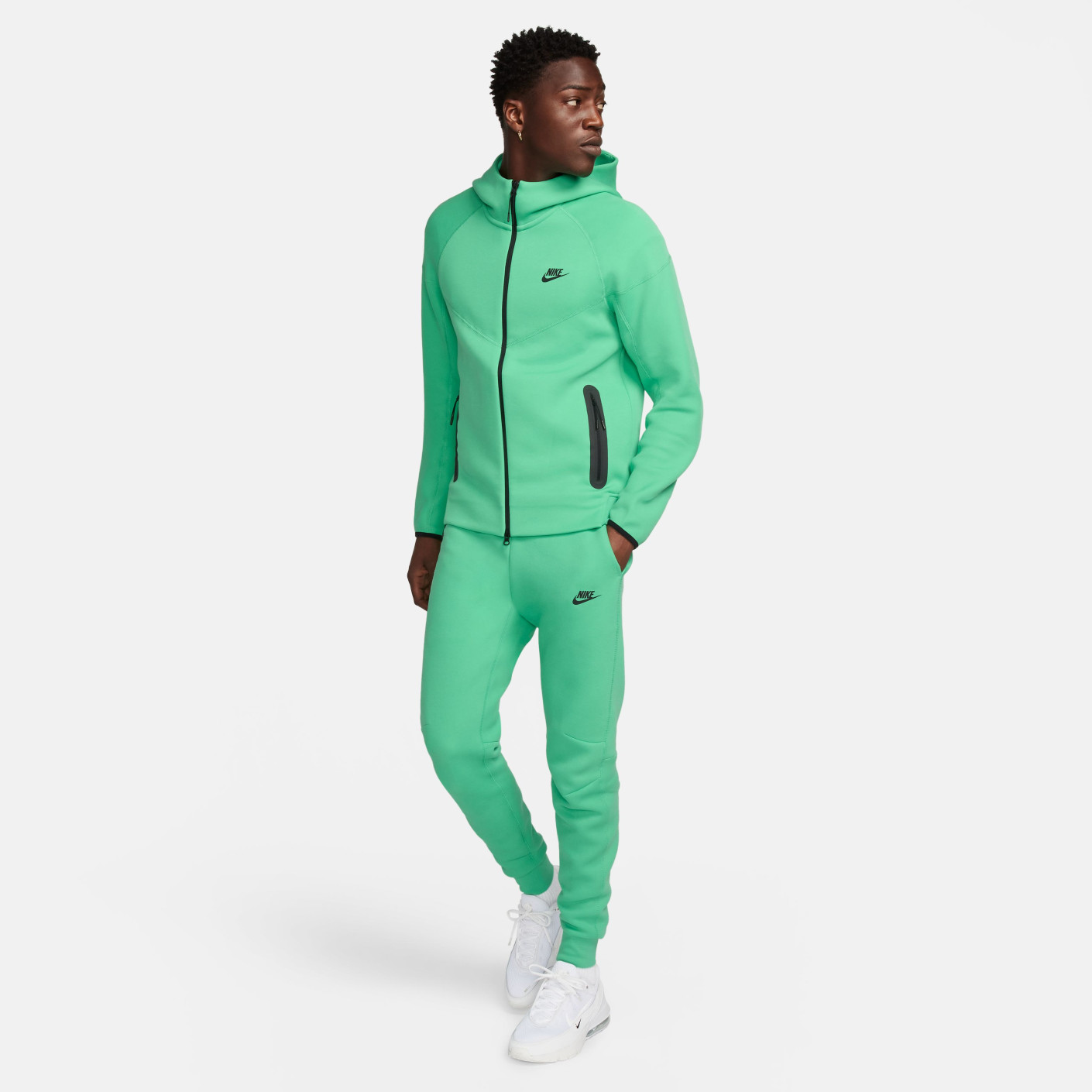 Nike Tech Fleece Sweat Pants Sportswear Light Green Black KNVBshop