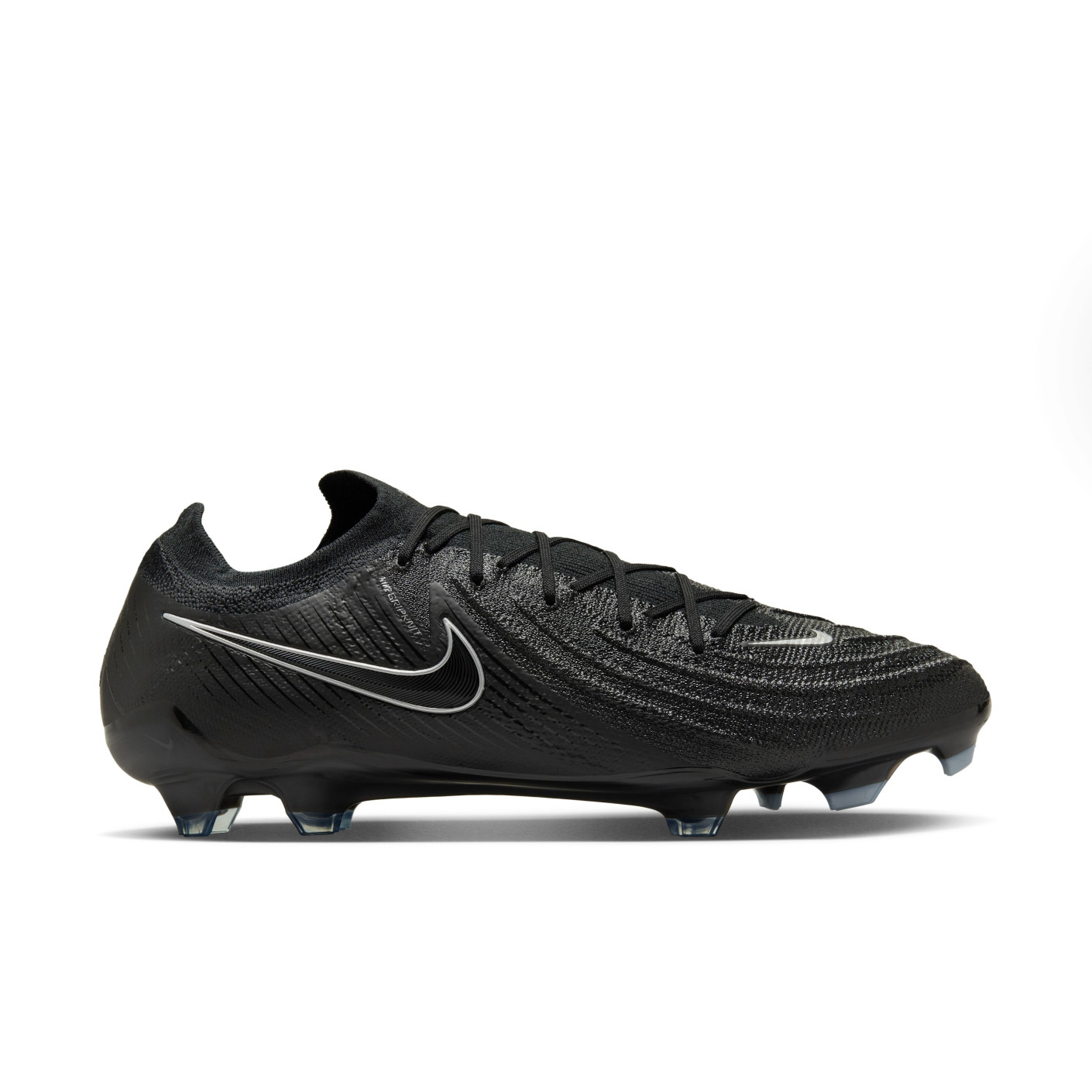 Nike Phantom GX II Elite Black Gras Voetbalschoenen (FG) Zwart Donkergrijs