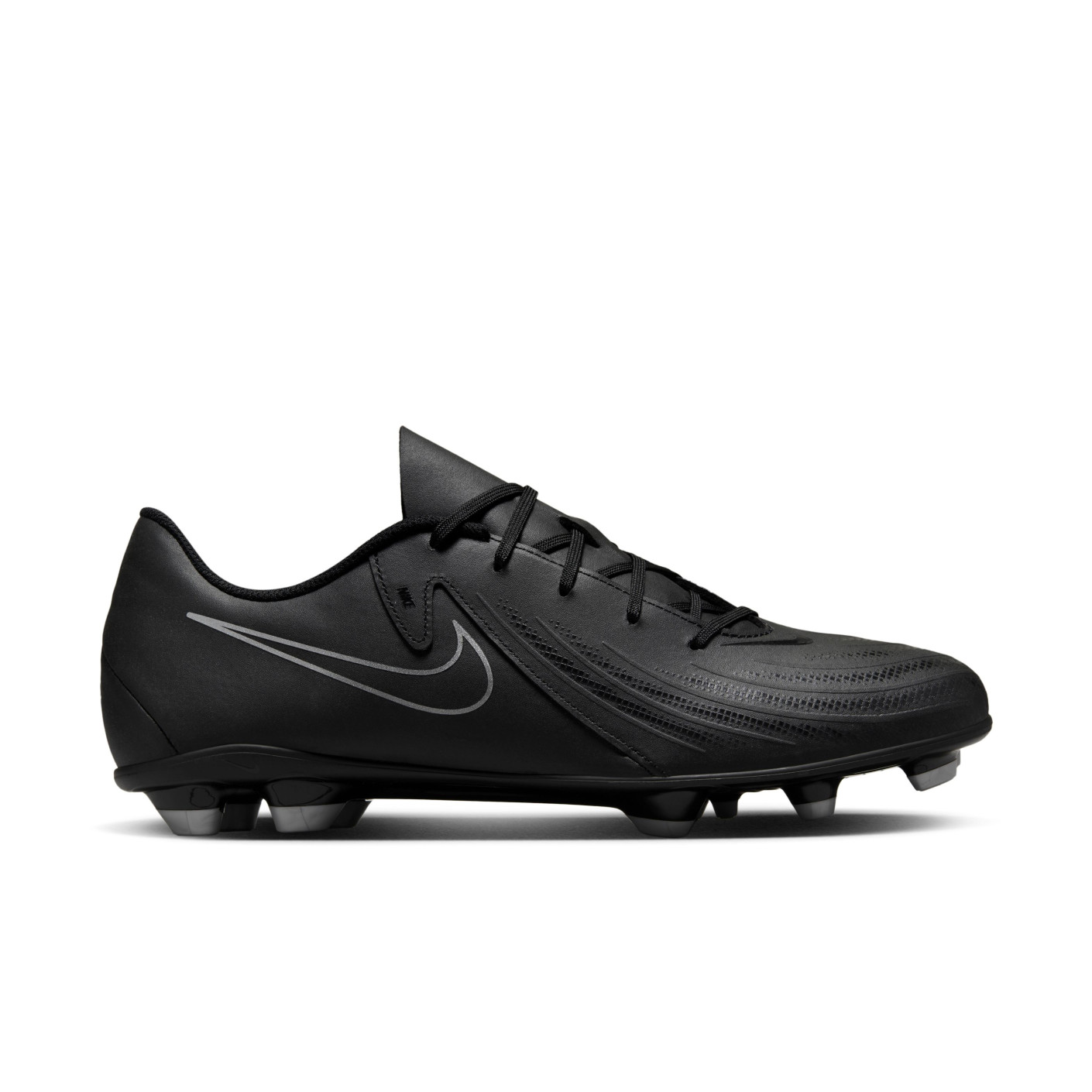 Nike Phantom GX II Club Black Gras / Kunstgras Voetbalschoenen (MG) Zwart Donkergrijs