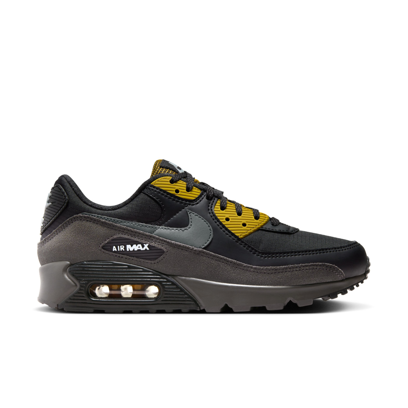 Nike Air Max 90 Sneakers Black Grey Yellow