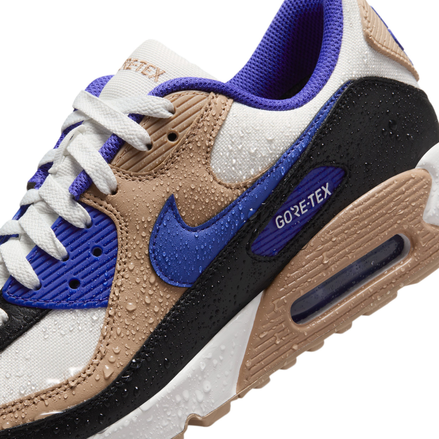 Nike air max 90 premium blue brown hot sale