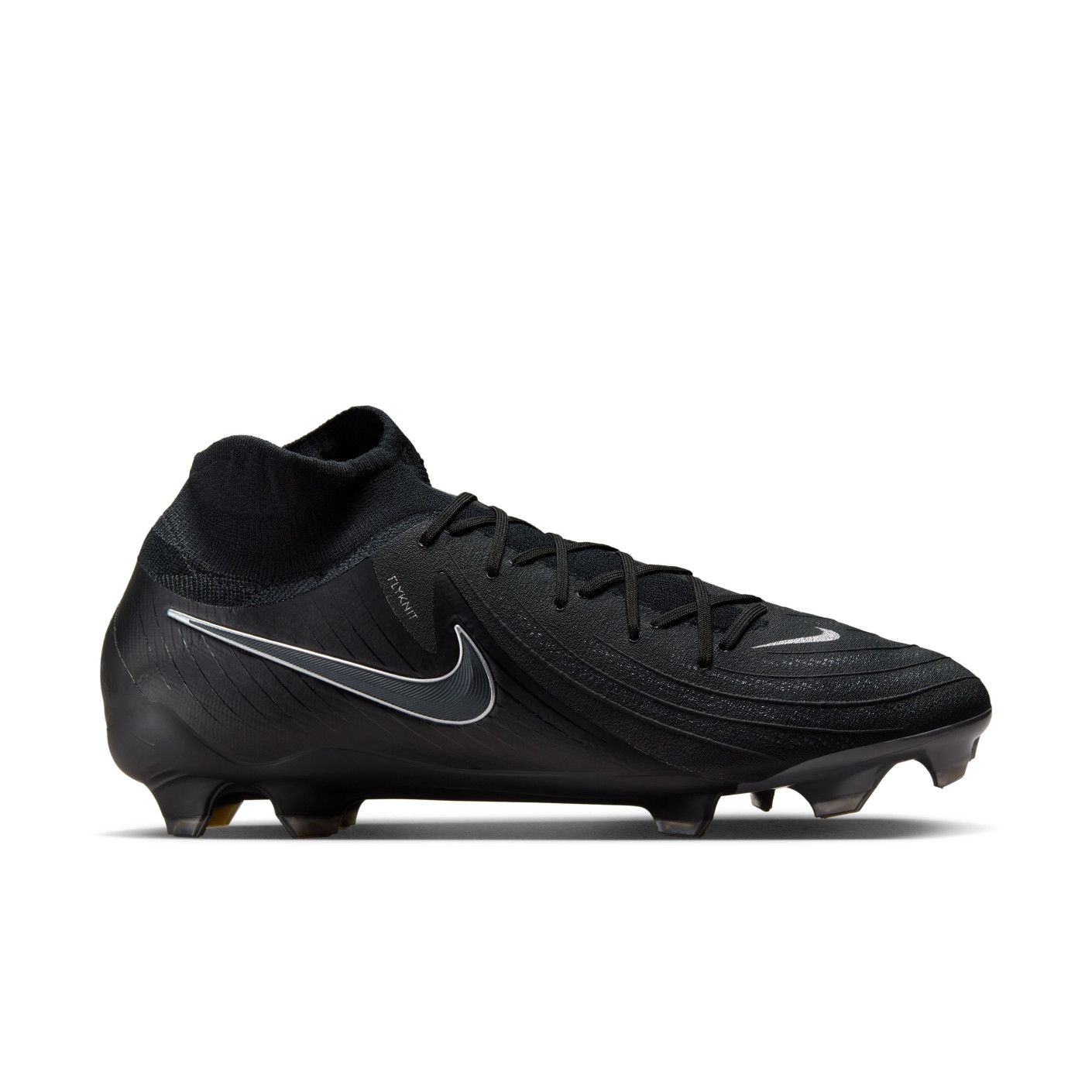 Nike Phantom Luna II Pro Black Gras Voetbalschoenen (FG) Zwart Donkergrijs