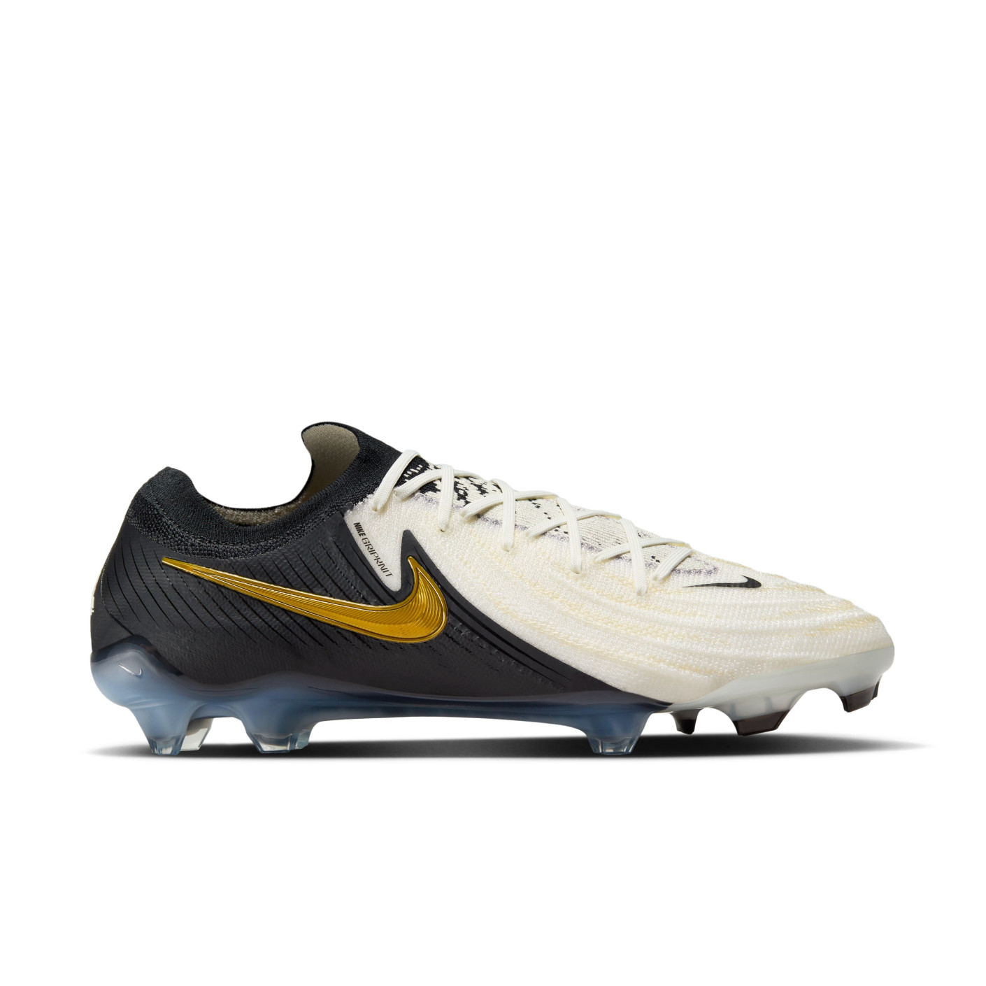 Nike Phantom GX II Elite Mad Ready Gras Voetbalschoenen (FG) Gebroken Wit Zwart Goud