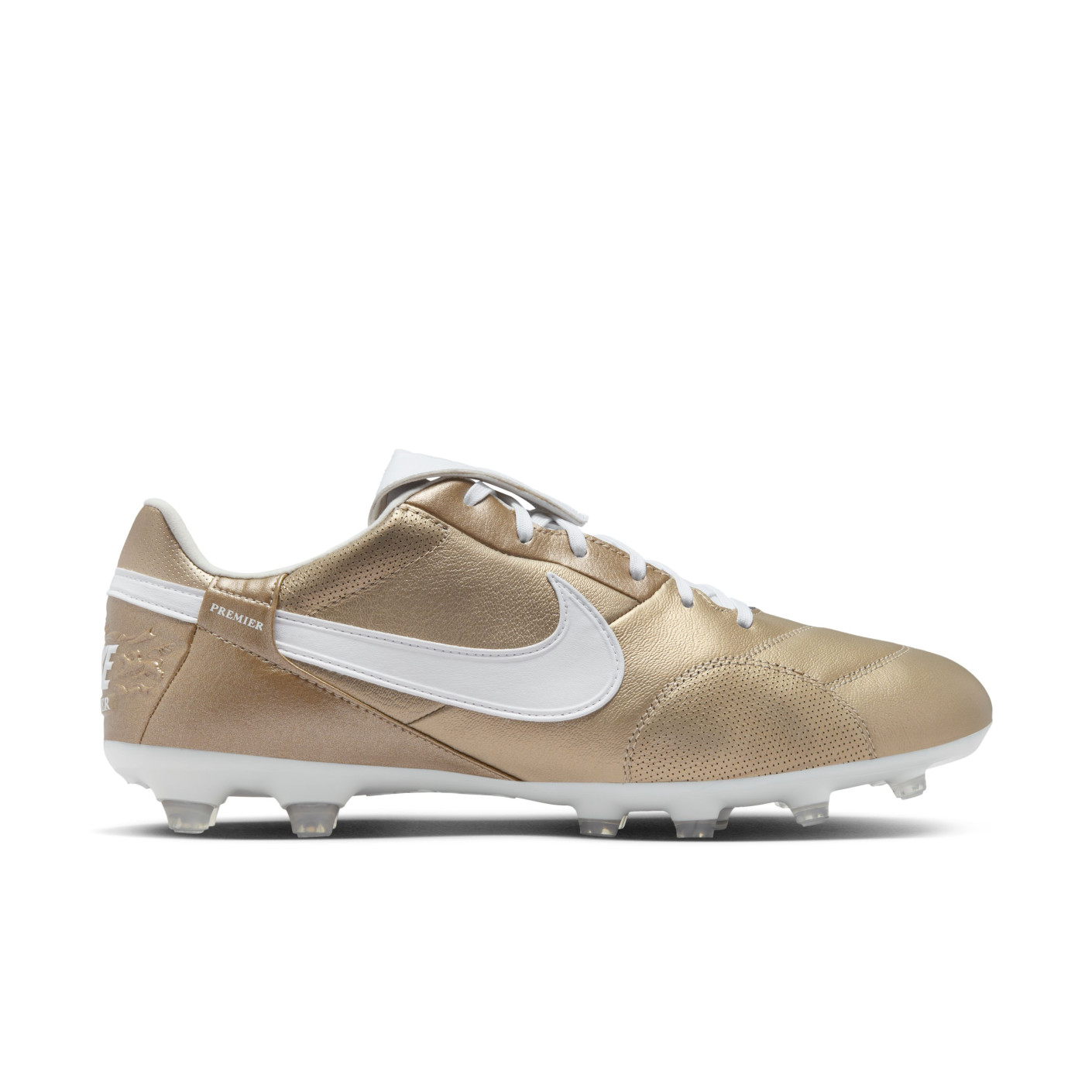 Nike Premier III Gras Voetbalschoenen (FG) Goud Wit