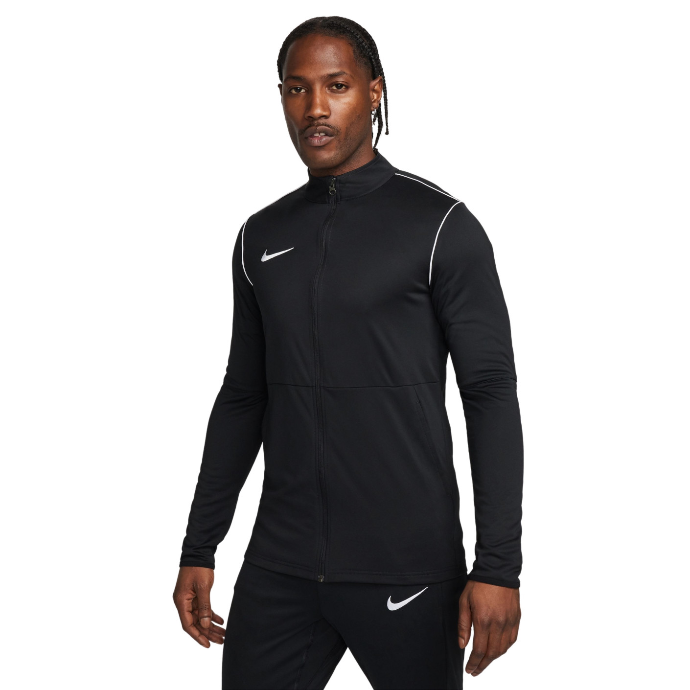 Nike Dri-FIT Park 20 Full-Zip Training Jacket Black White