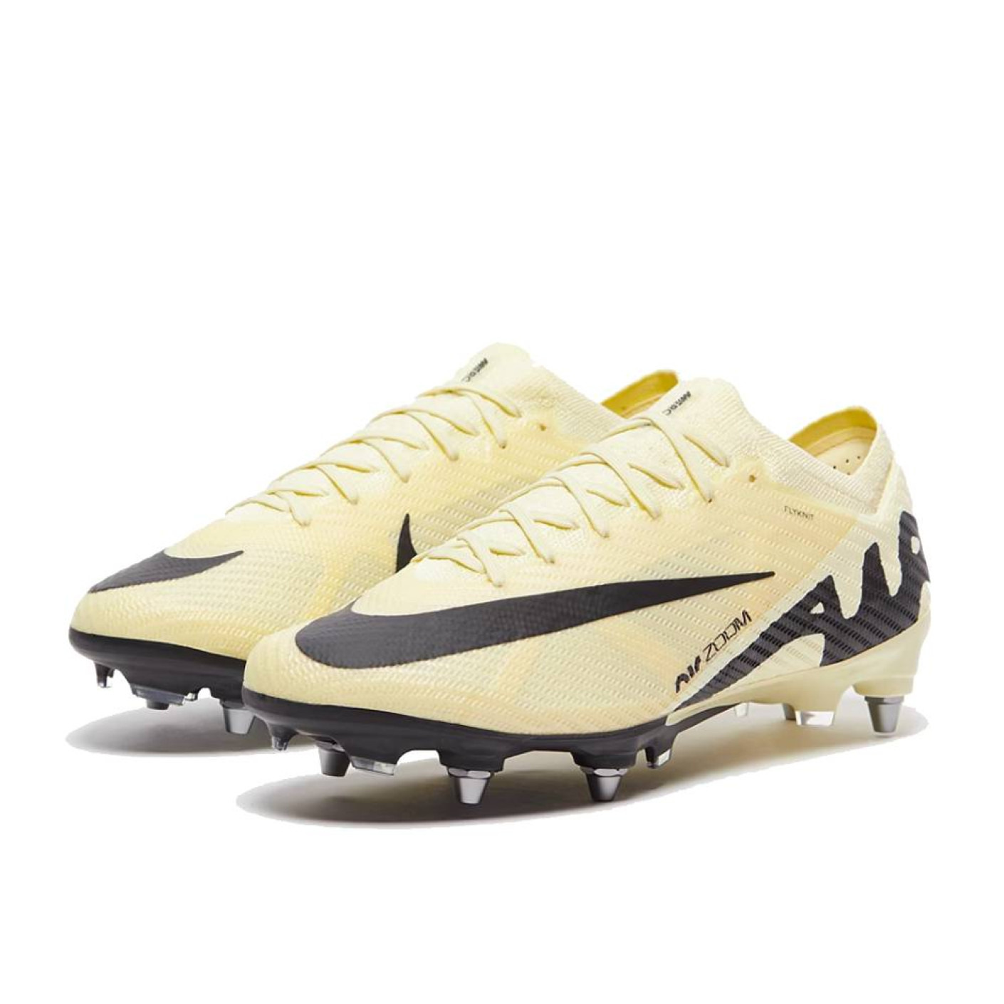 Nike Zoom Mercurial Vapor 15 Elite Iron Stud Football Shoes SG Pro Player Off White Black
