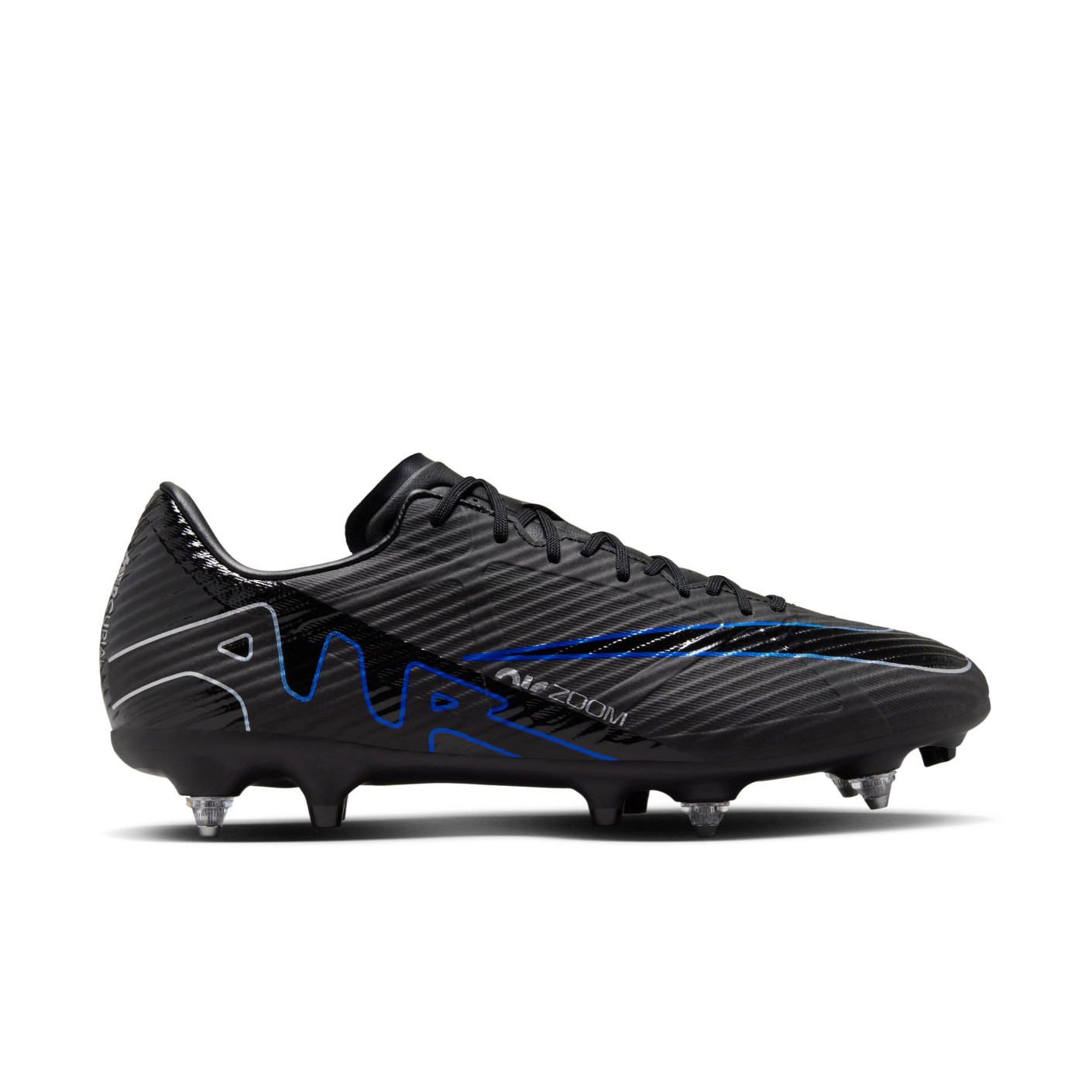 Nike Zoom Mercurial Vapor 15 Academy Shadow Iron Nop Football Shoes (SG) Anti-Clog Black Blue