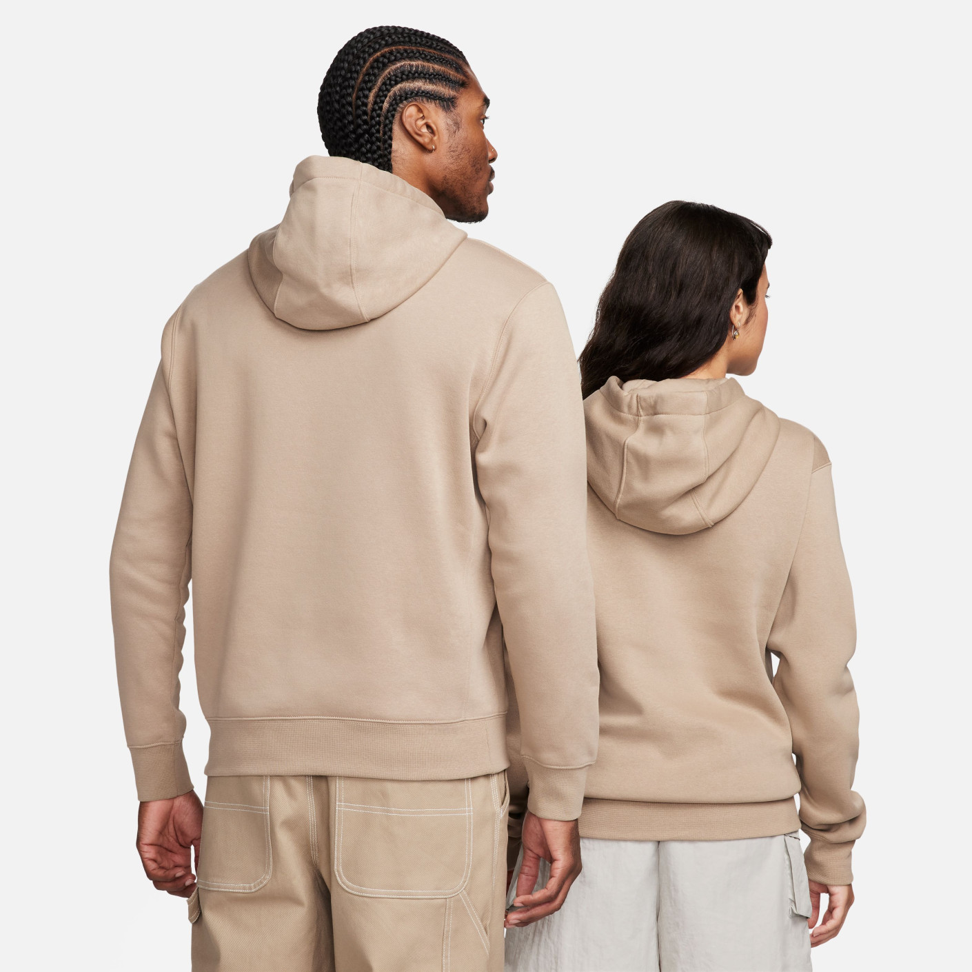 nike tan fleece hoodie