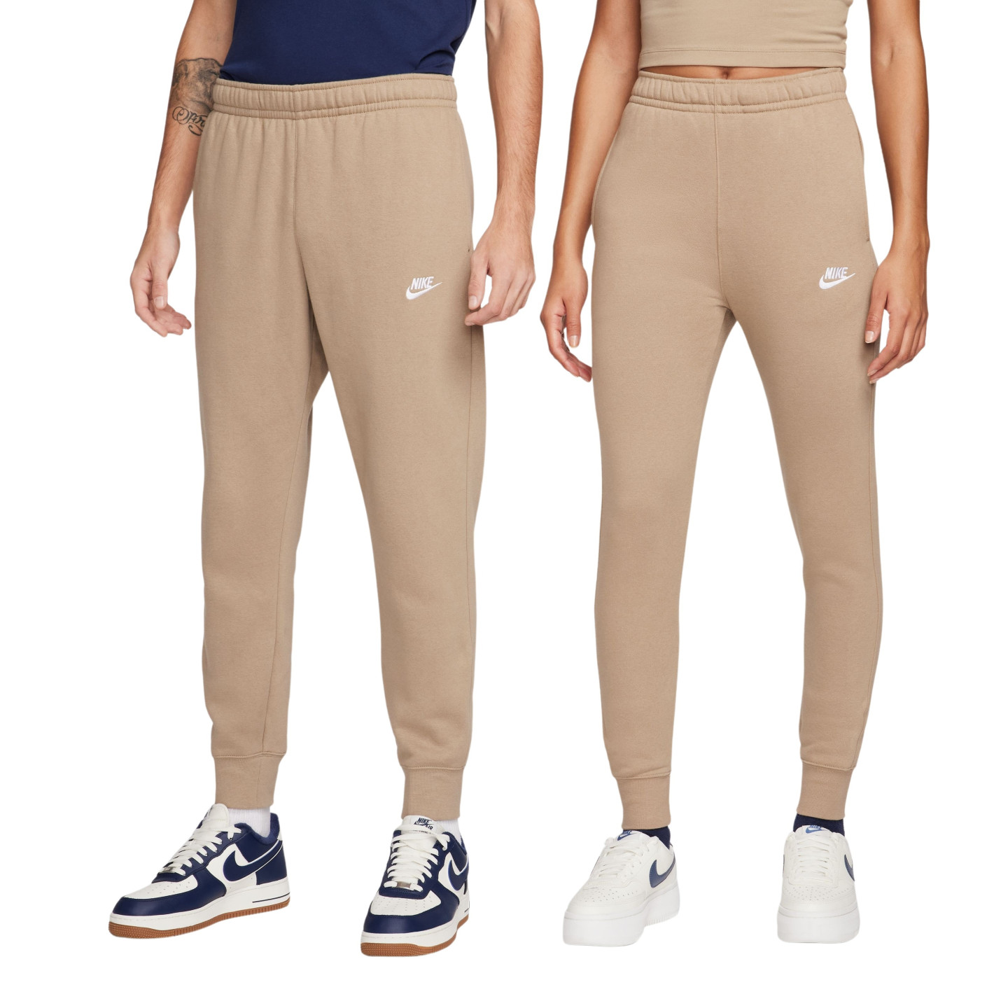 Nike Sportswear Club Jogger Fleece Beige Wit