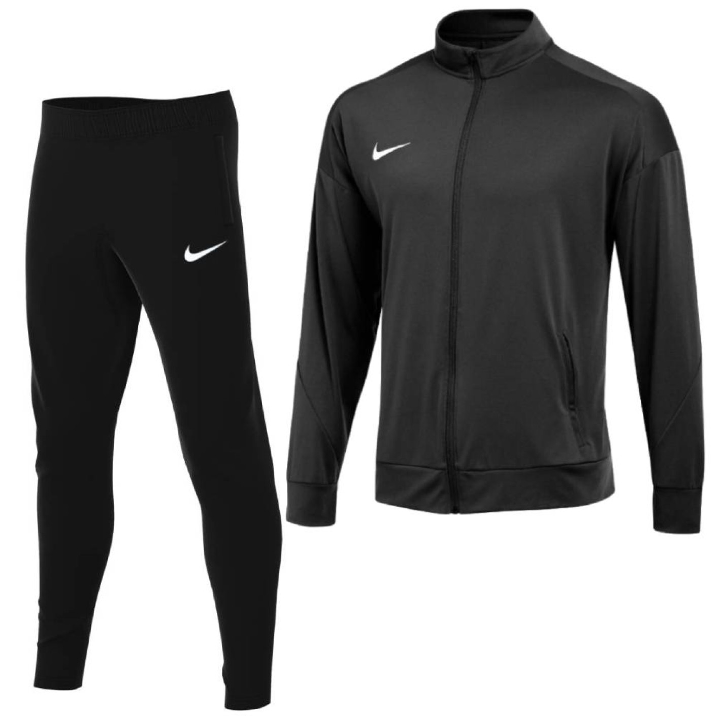 Nike pro tracksuit black deals