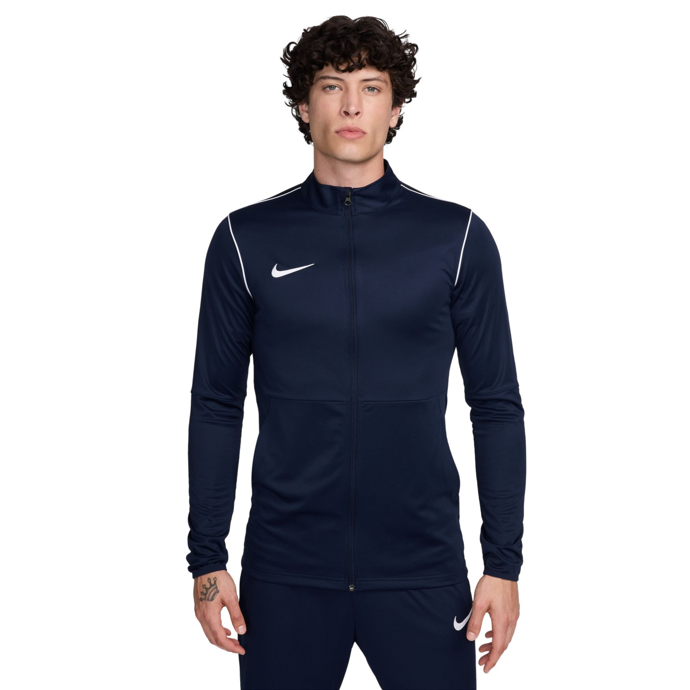 Nike Dri-FIT Park 20 Full-Zip Training Jacket Dark Blue White