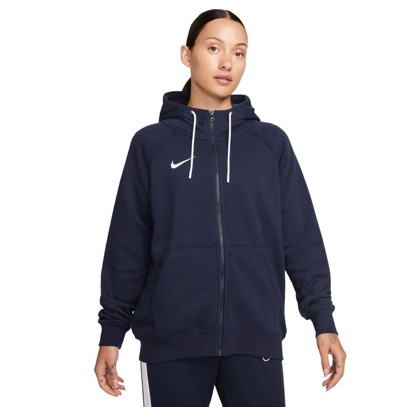 Nike Park 20 Fleece FZ Hoodie Dames Donkerblauw