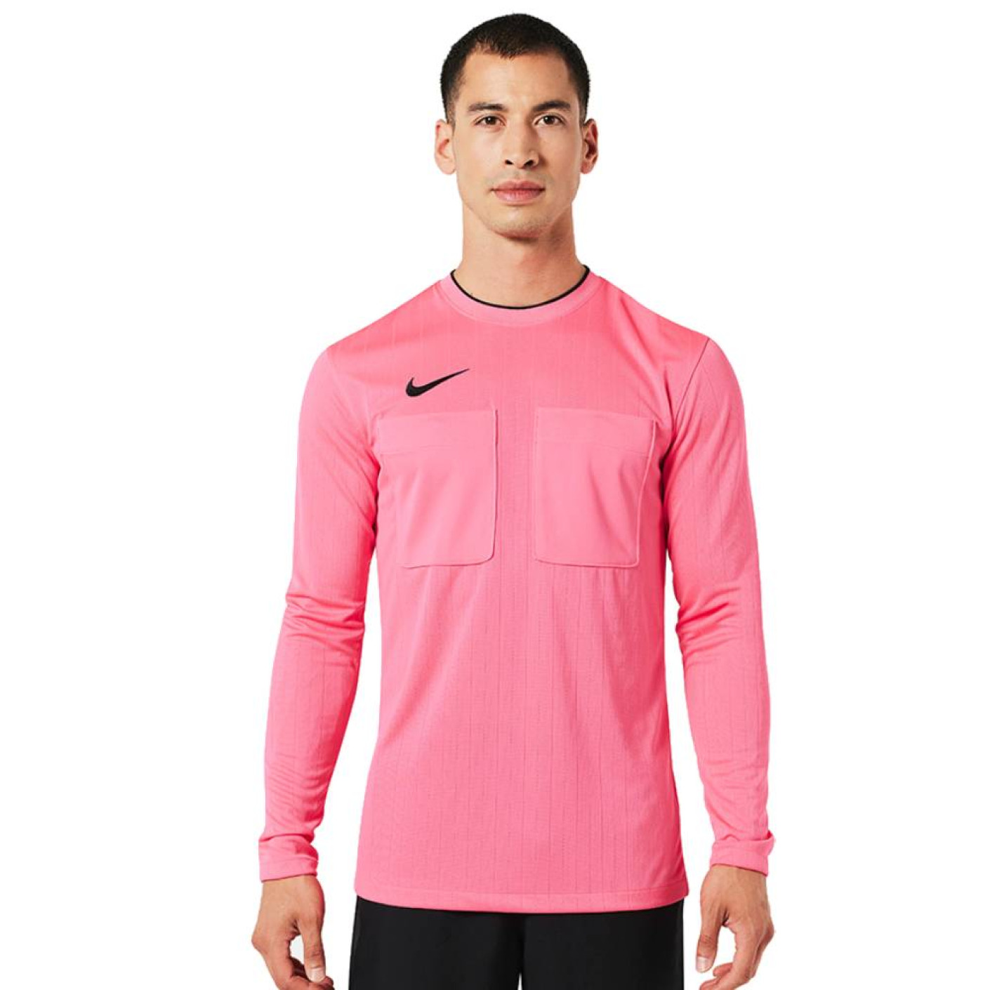 Nike Scheidsrechtersshirt Lange Mouwen Roze Zwart