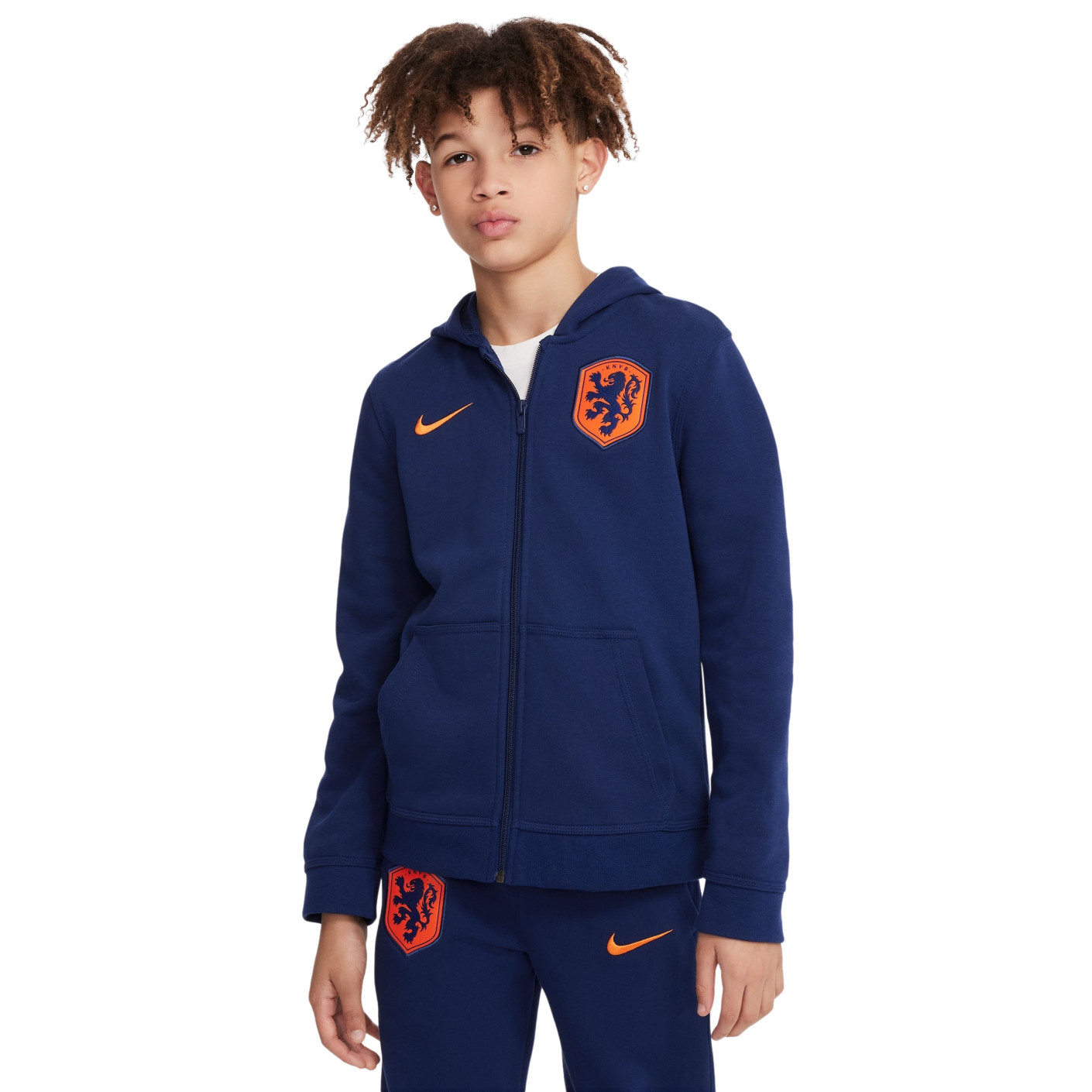 Nike Netherlands Sportswear Club Vest 2024-2026 Kids Blue Orange