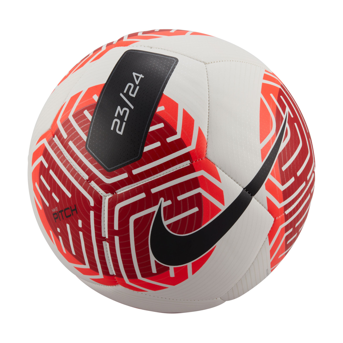 Nike Pitch Voetbal Maat 5 Wit Rood Zwart