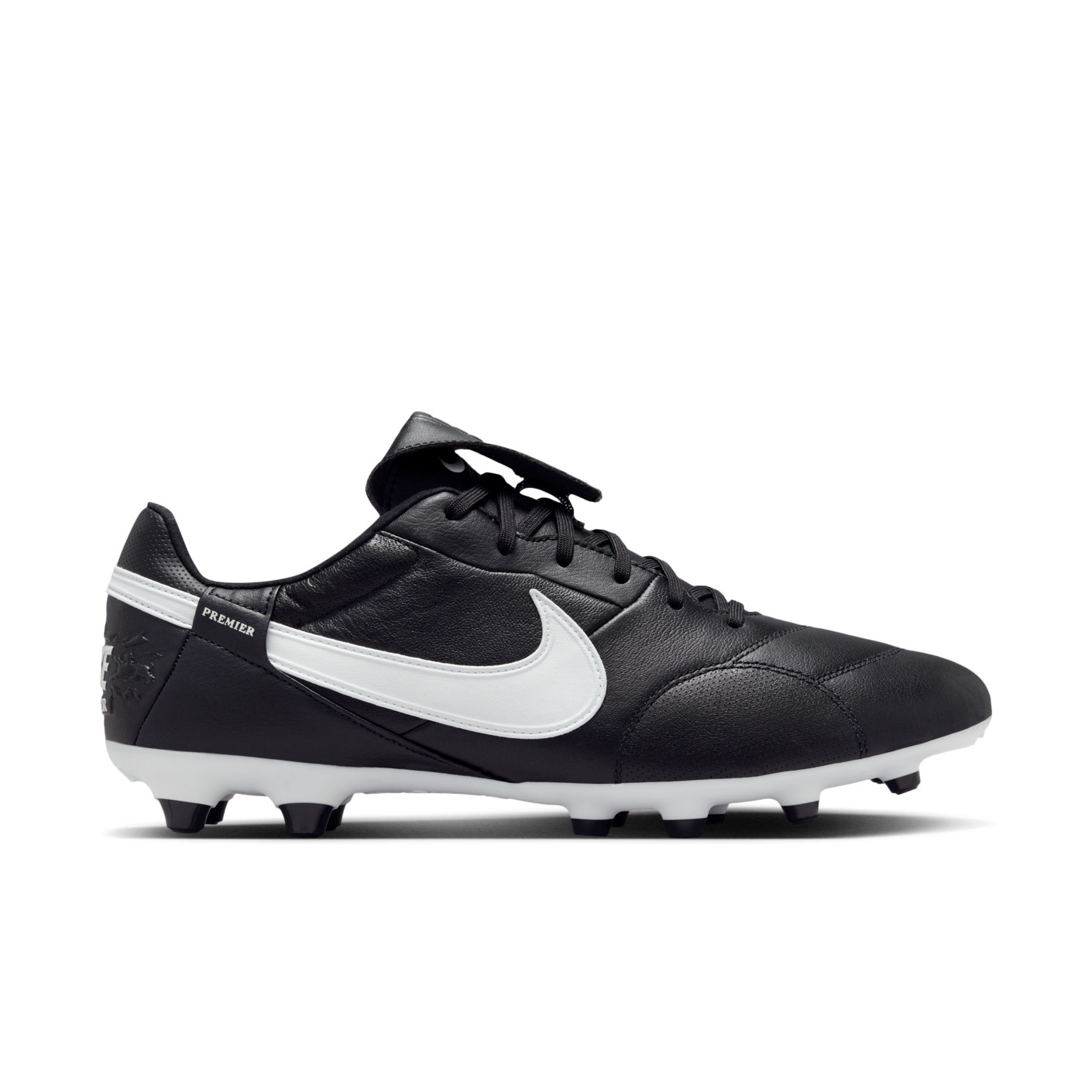 Nike Premier III Gras Voetbalschoenen (FG) Zwart Zwart Wit