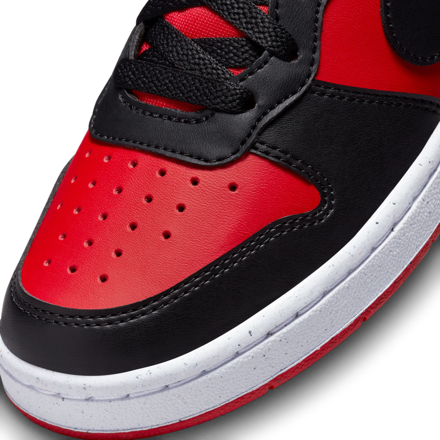Nike Court Low Borough Recraft Sneakers Kids Rood Zwart Wit - KNVBshop.nl