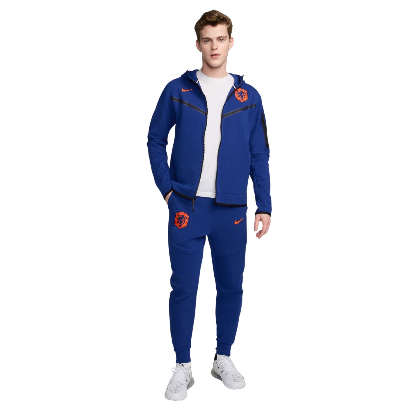 Nike Nederland Tech Fleece Trainingspak 2024-2026 Blauw