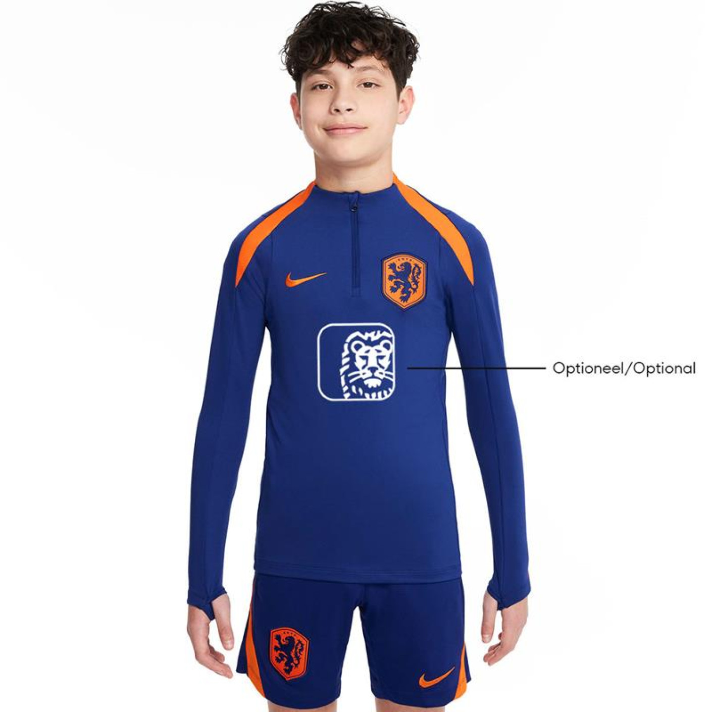 Nike Nederland Strike Trainingstrui 1/4-Zip 2024-2026 Kids Blauw