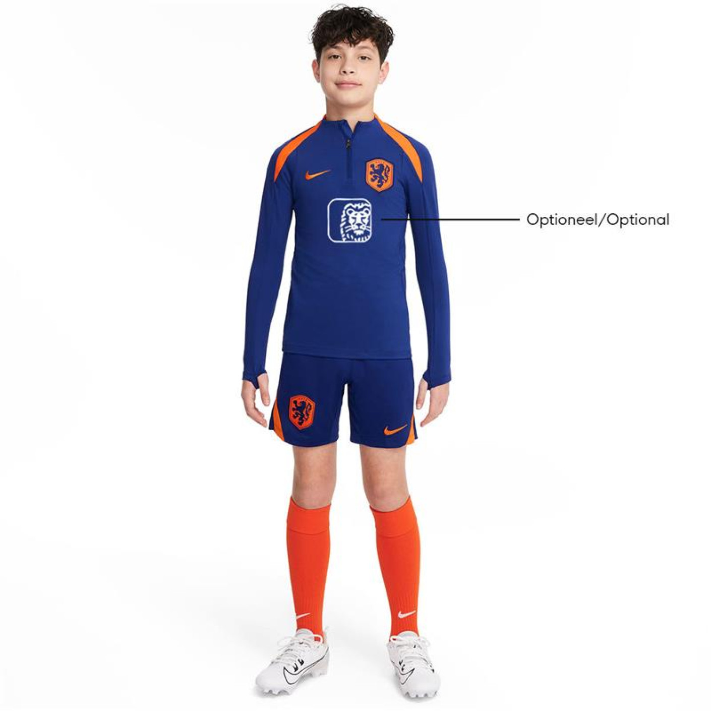 Nike Netherlands Strike Training sweater Set 1/4-Zip 2024-2026 Kids Blue