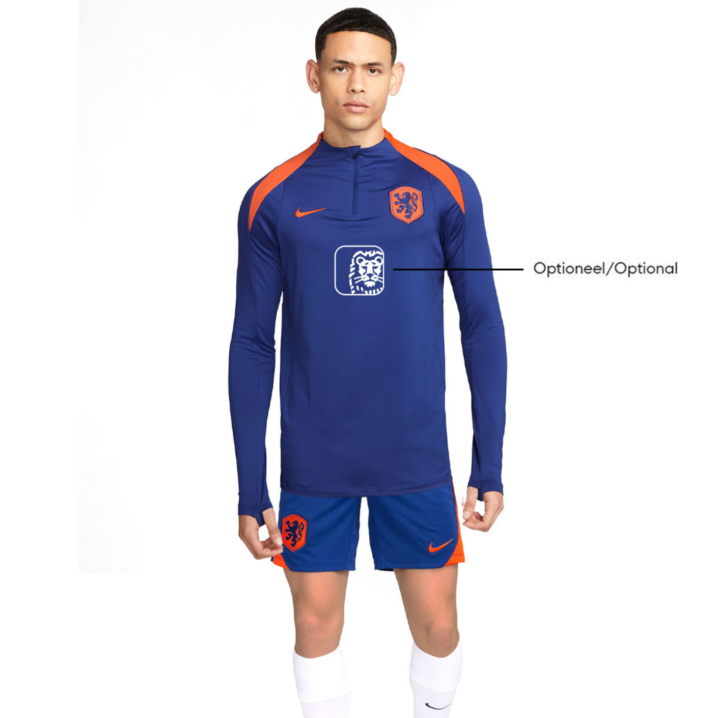 Nike Nederland Strike Trainingstrui Set 1/4-Zip 2024-2026 Blauw