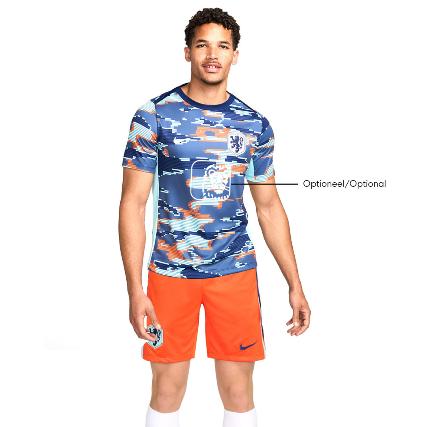 Nike Dutch Team Pre Match Training Kit 2024 2026 Blue Orange White KNVBshop