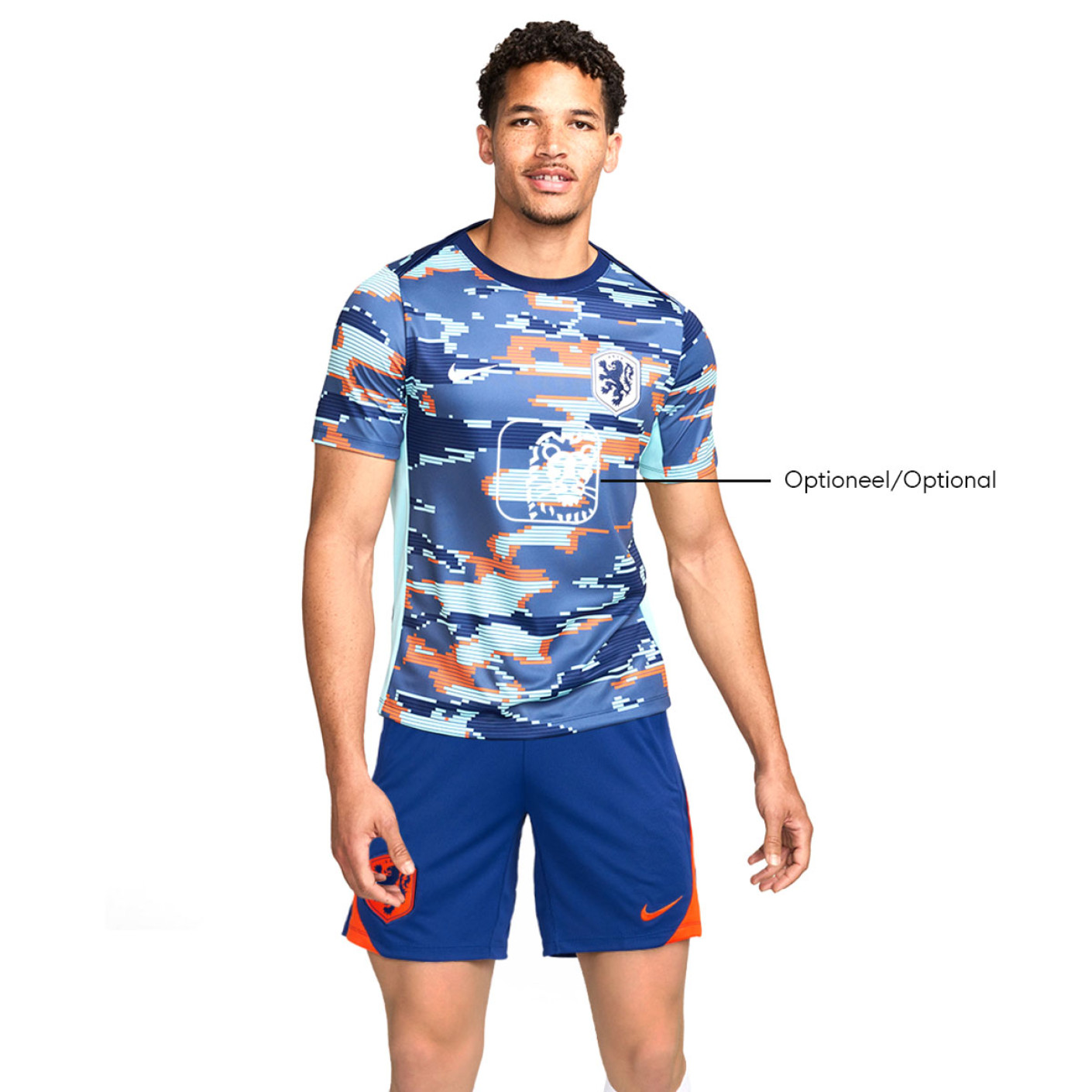Nike Dutch Team Pre Match Training Set 2024 2026 Blue Orange White KNVBshop