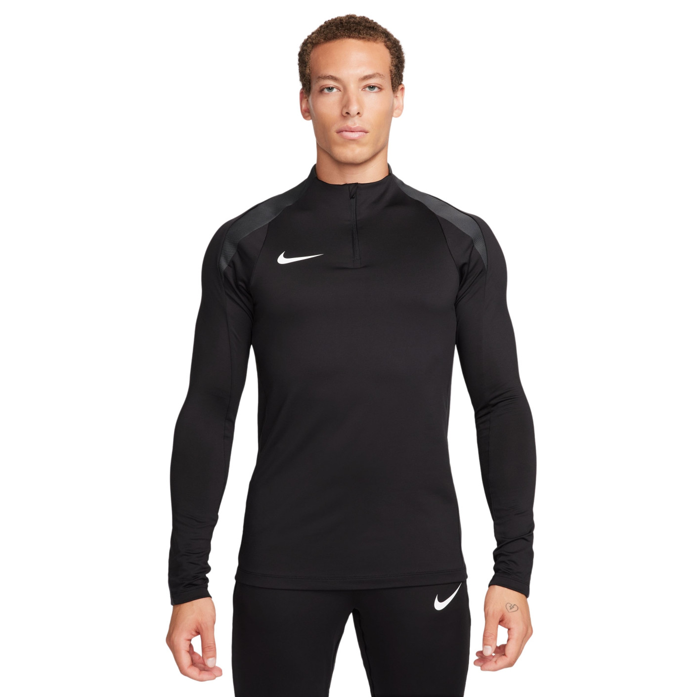 Nike Strike Trainingstrui 1/4-Zip Zwart Donkergrijs